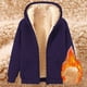 thumbnail image 1 of pstuiky hombres de manga larga, Sudadera con capucha y cremallera de manga larga para hombre, color liso, con cordón ajustable tops de invierno para hombre m, 1 of 3