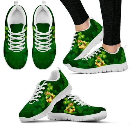

St. Patrick s Day Design Sneakers Leprechauns Print Comfortable Summer Sneakers Lace Up Basketball Shoes Zapatos