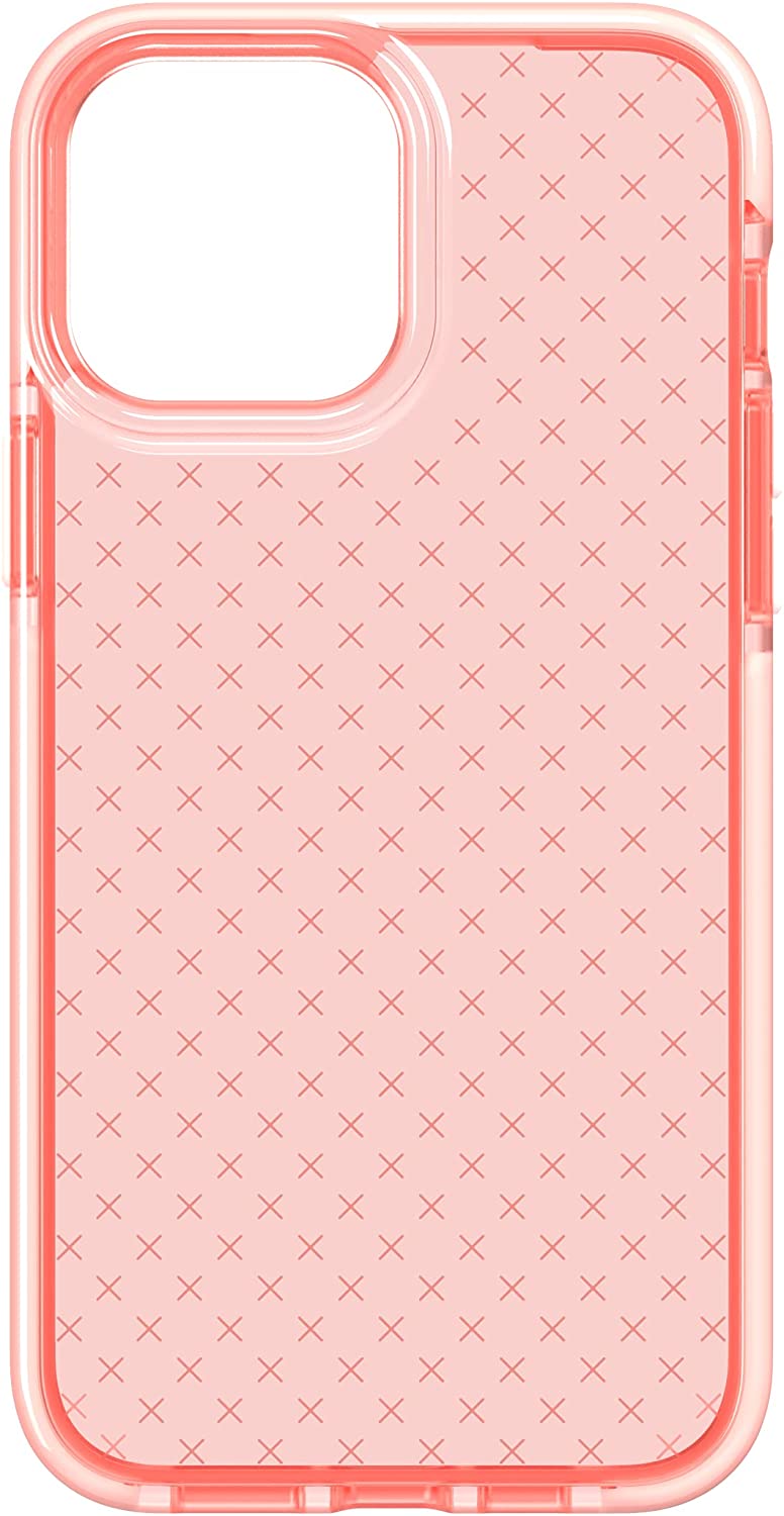 Tech21 Evo Check pour iPhone 13 Pro Max – Étui de Téléphone Ultra-Protectrice avec Protection Multi-Chute de 16 Pieds Corail iPhone 13 Pro Max