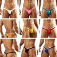 thumbnail image 2 of Tanga sexy de cintura baja para hombre, ropa interior, de moda, sedosa y reveladora de glúteos, 2 of 4