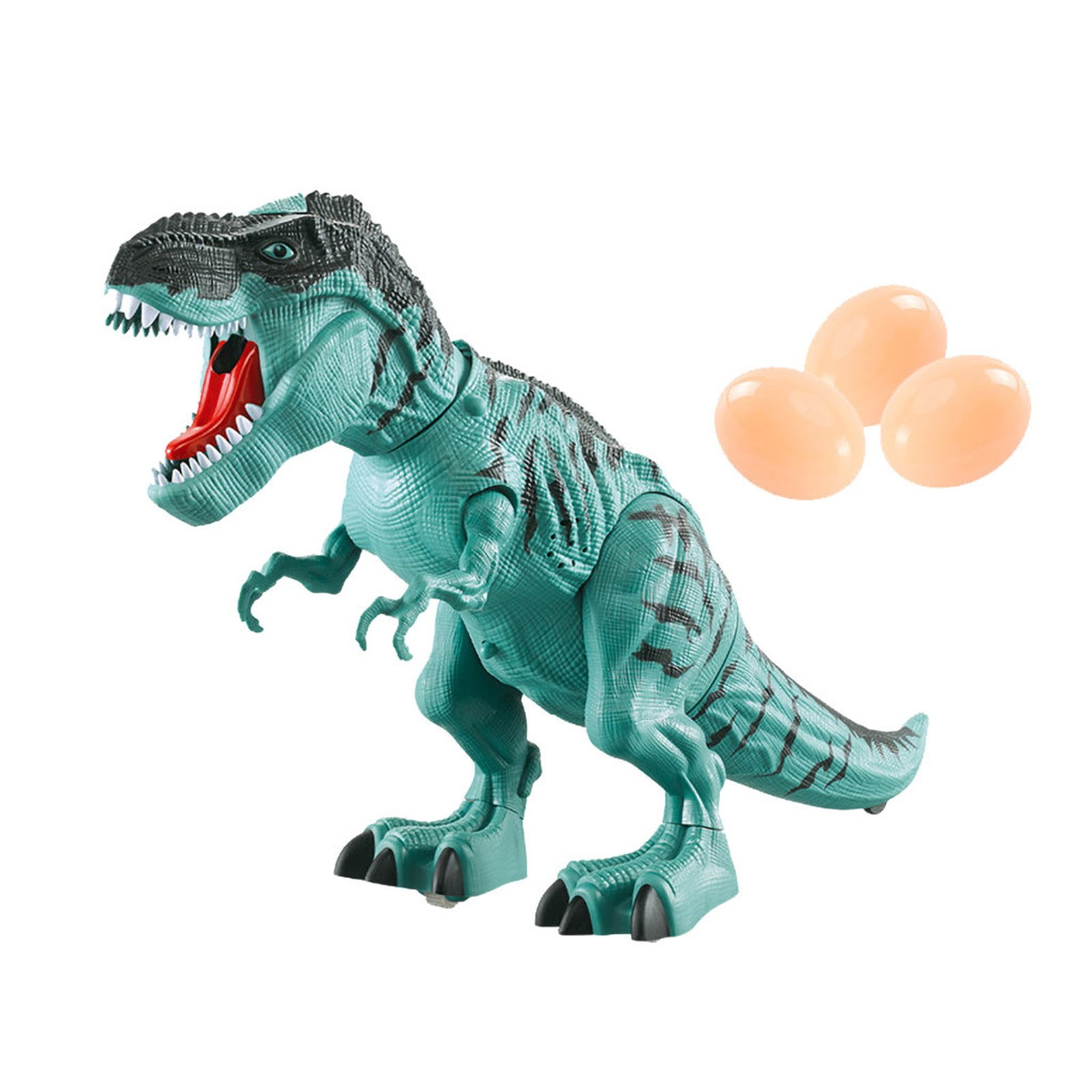SPOORYYO Walking Dinosaur Robot with Realistic Movements Roaring Sound and LED Effects Lays Eggs