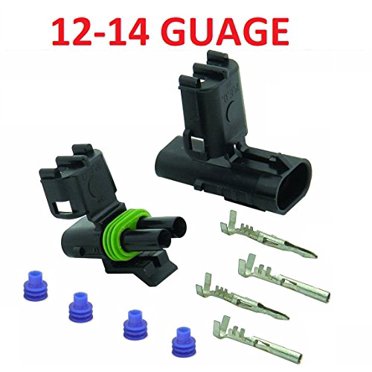 100pc Vinyl Quick Disconnect Spade Connectors - .250" 1/4" Size, 22-18 AWG, Made In USA