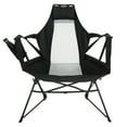 thumbnail image 3 of Leumius 2 Pack Hammock Camping Chair,Oversized Folding Camping Chair with Pillow Cup Holder, Recliner with Carry Bag for Outdoor Travel Lawn Backyard,Black, 3 of 10