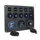 thumbnail image 1 of Voltímetro de interruptor de 5 bandas, panel de interruptor de palanca de 12 V para RV, camión, barco (azul) Ehuebsd Accesorios para autos y motos, 1 of 9