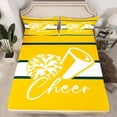 thumbnail image 2 of Homewish Girly Dreamy Dance 3pcs Twin Sheet Sets For Female Men Teens,Cheer Team Twin Fitted Sheet,Sport Theme Breathable Flat Sheet,Breathable Home Decor, 2 of 7