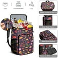 thumbnail image 5 of Cooler Backpack 26 Cans Mushroom Lunch Backpack Leak Proof Travel Camping Lunch Backpack Office Lunch Storage for Anglers Family Travelers, 5 of 6