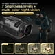 thumbnail image 4 of Monocular de visión nocturna con video 4K, fotos de 64 MP, zoom digital de 28X, visión infrarroja para senderismo, acampada, observación de vida silvestre, gafas portátiles recargables con montura de, 4 of 6