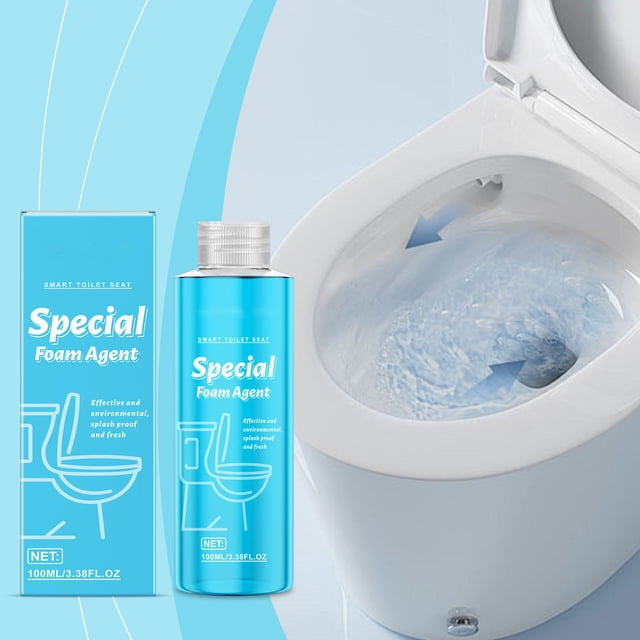 Limpiador de Inodoros En Espuma | Agente Especial para Asientos de Inodoro Inteligentes | Refrescante Sin Olores | Fácil Mantenimiento | Paquete de 1/2/3 Unidades | Inglés Americano