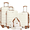 White Tan, variant on 5 Piece Travel Luggage Sets,20/24/28 inch Lightweight Hardshell Carry-on and Checked Suitcase with Expandable Duffle Bags,White&Brown