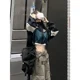 thumbnail image 4 of -Chaqueta Bomber recortada para mujer, cortavientos coreano, Muchas prendas, ropa de calle Kpop, chaquetas con capucha y cremallera de gran tamaño, 4 of 5