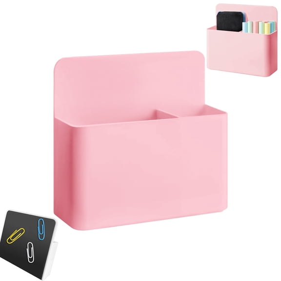 1Pc Magnetic Pen Holder,4.7X1.5X3.9" Magnetic Dry Erase Marker Storage Box, Wall Mount Tray Organizer, Strong Magnet Caddy for Whiteboards, Blackboards, Marker, Eraser Storage Accessories