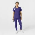 thumbnail image 3 of Wink W123 Women's Comfort Waist Cargo Jogger Scrub Pant, Grape, 2X Womens, 3 of 6