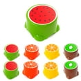 thumbnail image 2 of Coofit Plastic Stool Lightweight Cute Fruit Pattern Mini Stool Step Stool for Kids, 2 of 10