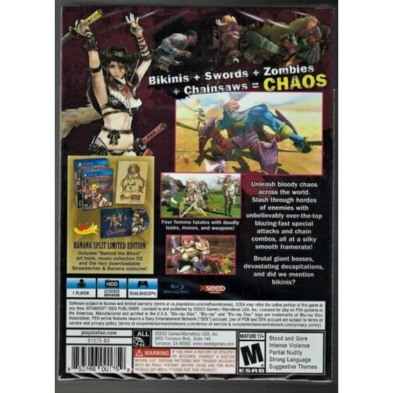 Onechanbara Z2: Chaos - ''Banana Split'' Edition PS4 (Brand Onechanbara Z2: Chaos - ''Banana Split'' Edition PS4 (Brand