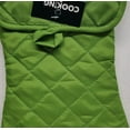 thumbnail image 4 of 2Pc Fabric Kitchen Set: Pot Holder (7"X7") & Oven Mitt (12") Green Color,Cb, 4 of 5
