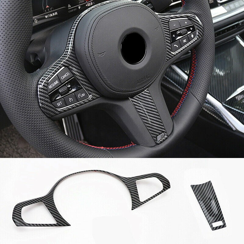 Kinematik frugthave legering Carbon Fiber ABS for BMW 3 Series G20 Interior Trim Steering Wheel Cover  2020-22 - Walmart.com