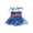 Blue, variant on Toddler Baby Girls 4th of July Outfit Newborn Baby Girl Patriot Independence Day Romper Dress Summer Clothes USA Flag Embroidery Sleeveless Tie-up Smocked Dress Jumpsuit Bodysuit Playsuit