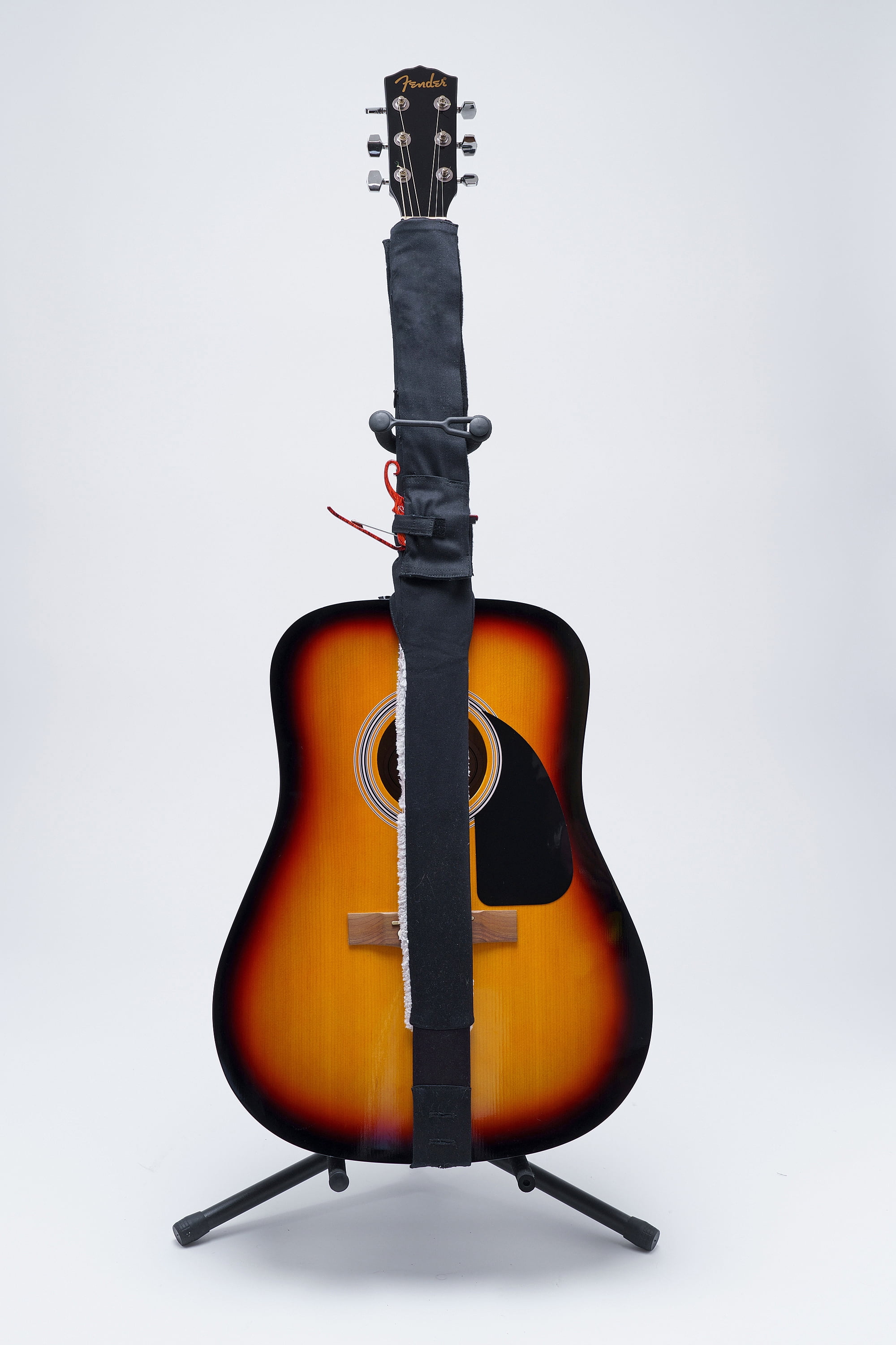 String Sling Guitar Strap With Strap Locks and Pick Pack Red