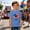 Blue, variant on Boys 4th of July T Shirts Short Sleeve Crew Neck Patriotic Sunflower USA 250th Anniversary Print Casual Tees Kids Tops Kids Shirts 250th Independence Day 6-7 Years