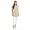 thumbnail image 5 of Blusa ligera de cuello V Roman Fashion Juvenil 0058 Cafe puntos cafe 38, 5 of 5