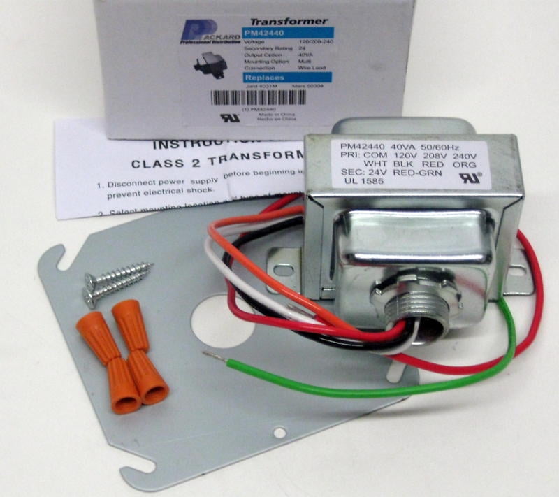 40VA Transformer Primary 120V 208V 240V Volt 24V Secondary HVAC Furnace