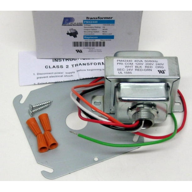 40VA Transformer Primary 120V 208V 240V Volt 24V Secondary HVAC Furnace