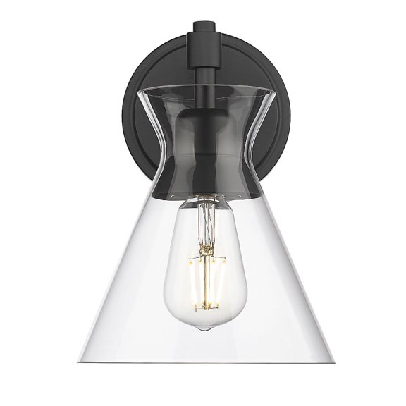 Golden Lighting Malta 1-light Wall Sconce in Matte Black