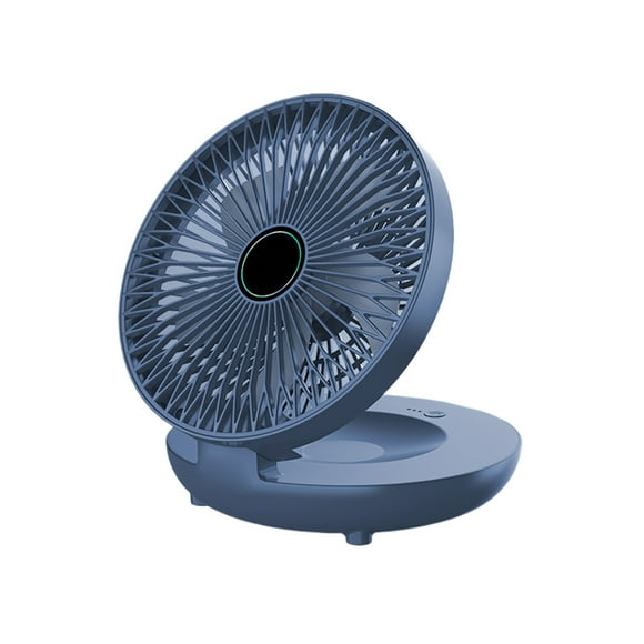 Ventilador plegable montado en la pared Wosthever recargable silencioso azul