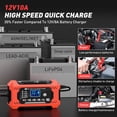 thumbnail image 4 of Cargador de Batería para Auto, Batería Inteligente de 12V 10A, Cargador de Goteo, Mantenedor de Batería Automotriz de 12V, Desulfatador con Compensación de Temperatura para Auto, Camión, Motocicleta,, 4 of 8