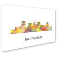 thumbnail image 2 of Trademark Fine Art 'Baltimore Maryland Skyline WB-1' Canvas Art by Marlene Watson, 2 of 3