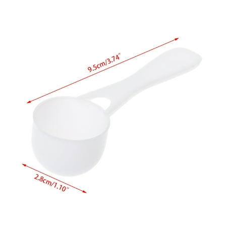 

TINYSOME Milk Powder Measuring Spoon White Plastic Refillable Seasoning Scoop