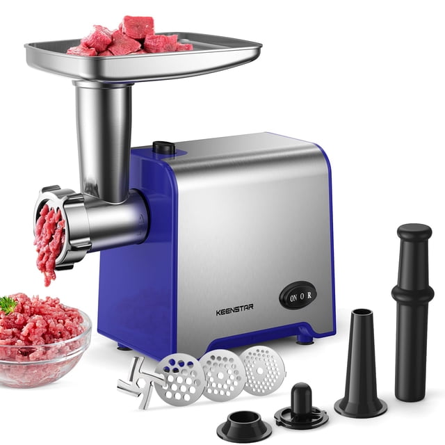 Picadora de carne eléctrica KEENSTAR 450W de acero inoxidable
