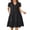 Black, variant on ANRABESS Women's Summer Casual Midi Dresses Short Sleeve V Neck Flowy Tiered 2026 Spring A-Line T Shirts Boho Beach Dress Peach Small