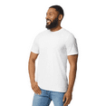 thumbnail image 3 of Gildan Adult Men Softstyle Lightweight Short Sleeve Cotton T-Shirt, White, Pack of 12, M, 3 of 5