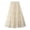 Beige, variant on RUTAYY Women Mid-Length Skirt Dance Party A-Line High Waisted Lace Tulle Skirt Holiday Party Half Skirts Solid Color Flowy Swing Pleated Beach Skirts