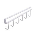 thumbnail image 2 of Colgador para Tazas Debajo del Gabinete, Hierro, 6 Ganchos, Gancho Para Tazas, Expositor, Utensilios de Cocina, Corbatas, Cinturones, Bufanda, Gancho Para Colgar, Soporte PARA, 2 of 7