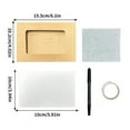 thumbnail image 3 of Tarjeta de felicitación de llama de Navidad | Papel de efecto de quemado único | Exquisito sobre de regalo navideño | Bendiciones personalizadas | Sorpresa romántica para aniversario familiar, 3 of 4