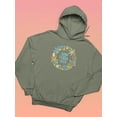 thumbnail image 3 of Buon Ferragosto Sea Wreath Hoodie Women -Image by Shutterstock, Female Medium, 3 of 4