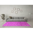 thumbnail image 3 of Ahgly Company Indoor Round Solid Pink Modern Area Rugs, 8' Round, 3 of 4