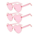 thumbnail image 1 of 3 uds gafas de sol con forma de corazón de amor rojo gafas de sol sin montura para Mardi Gras gafas de sol de playa de fiesta de verano oso de fresa  Hogar, 1 of 5