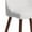 White, variant on MidCentury Faux Leather and Metal Dining Chair Set of 2 White and Walnut