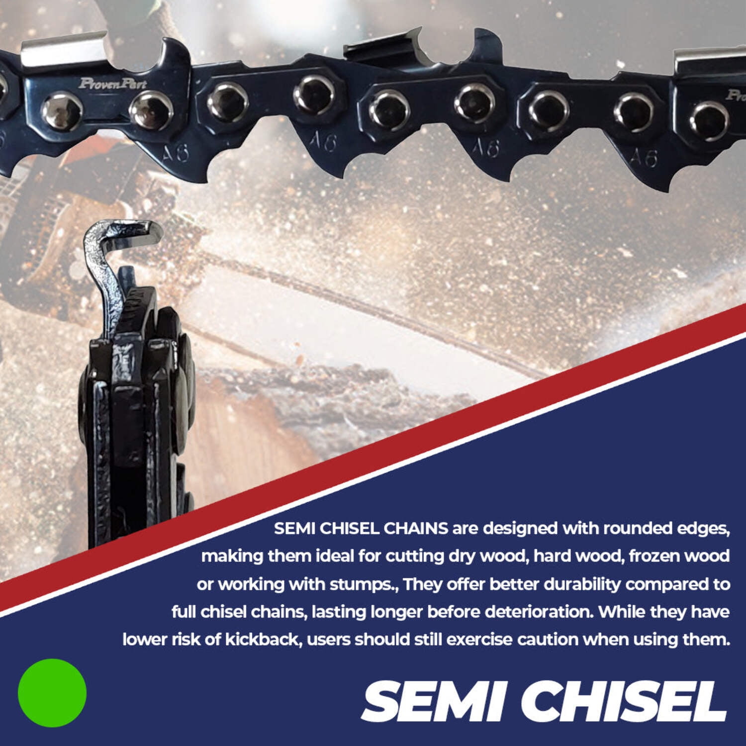 3x Semi Chisel Chain Low Profile 3/8 .043 56DL Fits EGO CS1600, CS1604