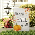 thumbnail image 4 of Happy Fall Y''all Garden Flag Pumpkin Maple Leaf Yard Flag Vertical Double Sided Autumn Thanksgiving Farmhouse Outdoor Vintage Decor Small Yard Flag 12.5 X 18, 4 of 4