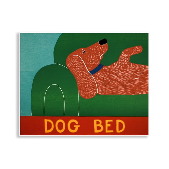 Dog Bed Couch Wall Plaque Art, design by Stephen Huneck