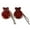 brown, variant on 2 Pcs Flamenco Dance Castanets with String Spanish Castanet Hand Percussion Instrument Musical Toy for Kids Adults