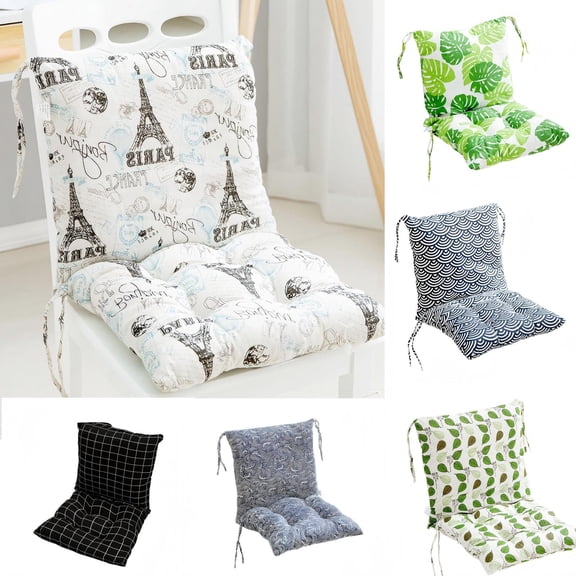 Taotanxi Bohemian Soft Chair Set of 2 with Ties Pad Garden Patio Home Kitchen Office Seat Cushion