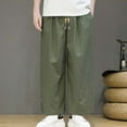 thumbnail image 4 of Vedolay Sweatpants with Pockets Men Outdoor Straight Type Casual Pants Trousers Green,2XL, 4 of 4