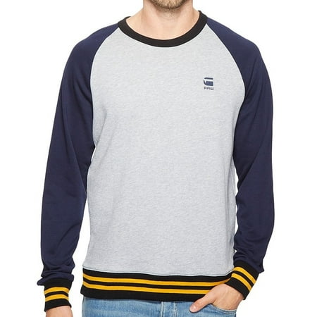 G Star G Star Raw New Gray Navy Mens Size Xl Colorblock Crewneck Sweater Walmart Com Walmart Com