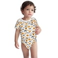 thumbnail image 3 of Daiia Dog Faces Printed Unisex-Baby Short Sleeve Onesies Bodysuits Baby Climbing Clothes Soft and Comfortable Romper with Expandable Shoulder Design-6 Months, 3 of 8
