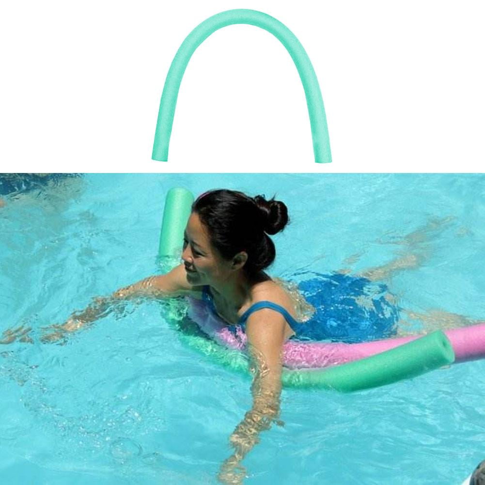 Solid Green ✧ Flexible Learn Swimming Pool Noodle Water Float Floating Aid 